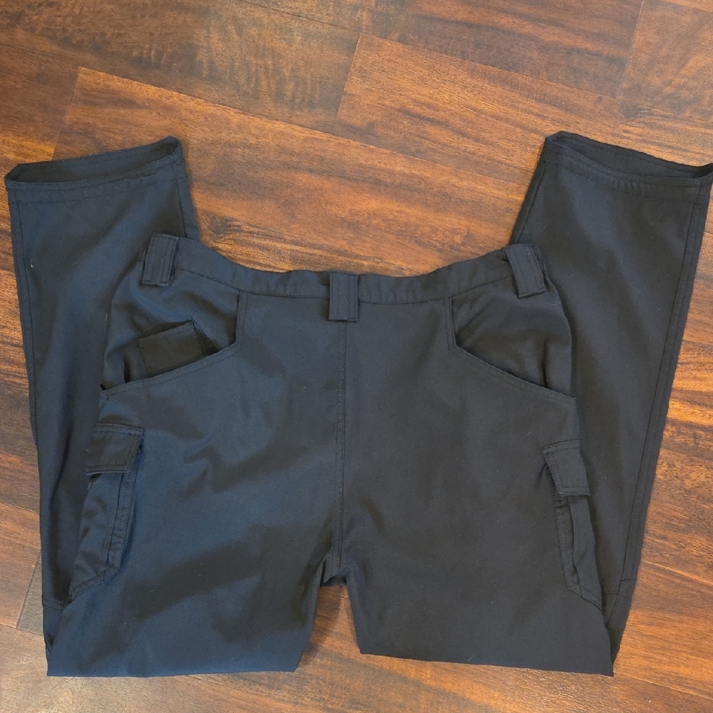 Men's Black Tactical Cargo Pants with Pockets 4 Of 4 - Picture 4 of 5